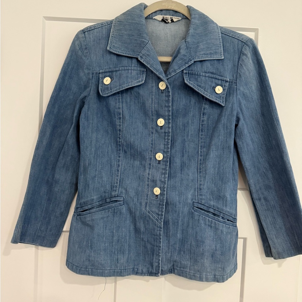 VINTAGE 1970s MADE IN SPAIN Denim Jean Jacket Retro Wardrobe Capsule Gorgeous
